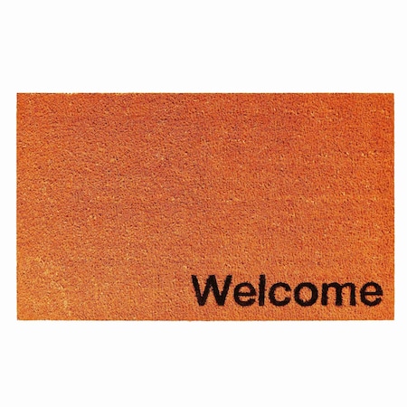 Calloway Mills Entrance Mat, Coir, Orange, Black 105781729WELC